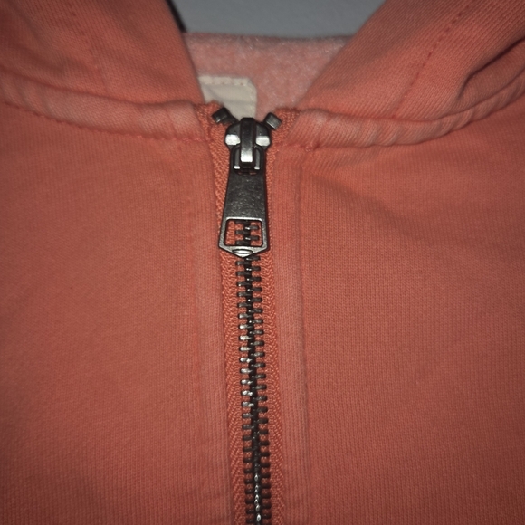 American Eagle Coral Sweatshirt with Zipper and High Neckline EUC Size S - Picture 5 of 8